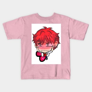 Gekkan Shoujo Nozaki kun! Mikorin flustered heart Kids T-Shirt